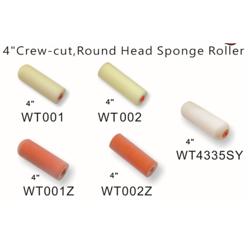 Textured Foam Paint Roller Crew-cut,Round Head Mini Sponge Roller Manufactory